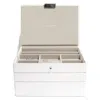 Stackers Women's  Classic White Jewellery Box Set Of Three In White