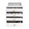 Stackers Women's  Classic White Pebble Set Of Four Drawers In White