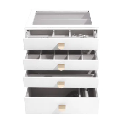 Stackers Women's Classic White Pebble Set Of Four Drawers | ModeSens