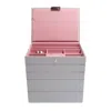 Stackers Women's  Dove Grey Rose Jewelry Box Classic Set Of Five In Gray