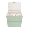 Stackers Women's  Sage Green Jewelry Box Classic Set Of Five In Green