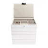 Stackers Women's  White Classic Jewelry Box Set Of Five In White