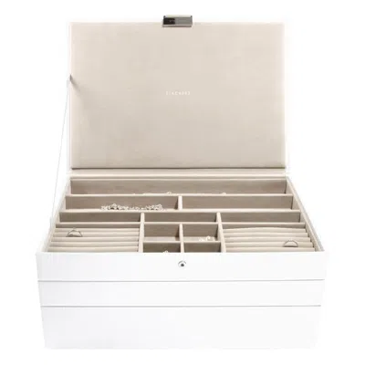 Stackers Women's  White Supersize Jewelry Box