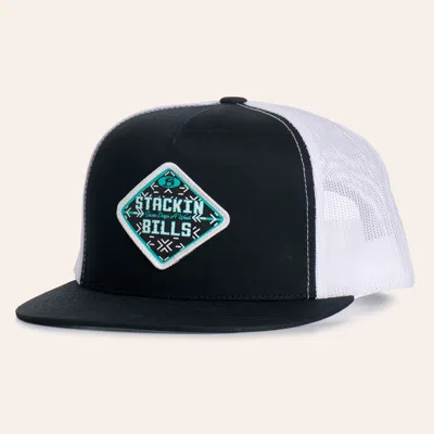 Stackin Bills Black & White Soul Logo Patch Cap