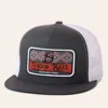 Stackin Bills Charcoal & White Bartender Logo Patch Cap In Gray