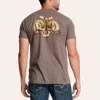 Stackin Bills Men's Heather Brown Gambler Graphic T-shirt In Brown