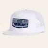 Stackin Bills White On White Manufacturing Logo Patch Cap In White