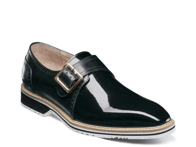 Stacy Adams Bartram Monk Strap Slipon In Black