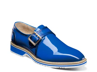 Stacy Adams Bartram Monk Strap Slipon In Blue
