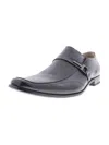 STACY ADAMS BEAU MENS LEATHER BUCKLE SLIP ON SHOES