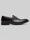 Stacy Adams Boyd Moc Toe Bit Slip On Shoes In Black