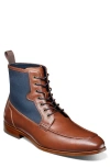 Stacy Adams Brumley Moc Toe Lace Up Boot In Brown