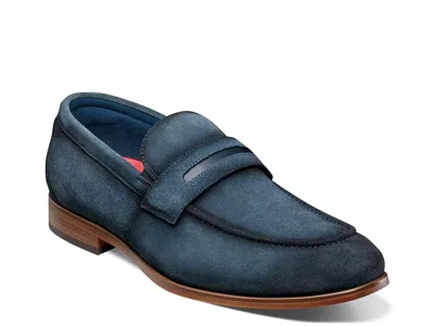 Stacy Adams Burke Loafer In Blue