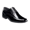 Stacy Adams Calhoun Mens Moc-toe Leather Lace Oxford Dress Shoes In Black