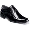 Stacy Adams Calhoun Mens Moc-toe Leather Lace Oxford Dress Shoes In Black