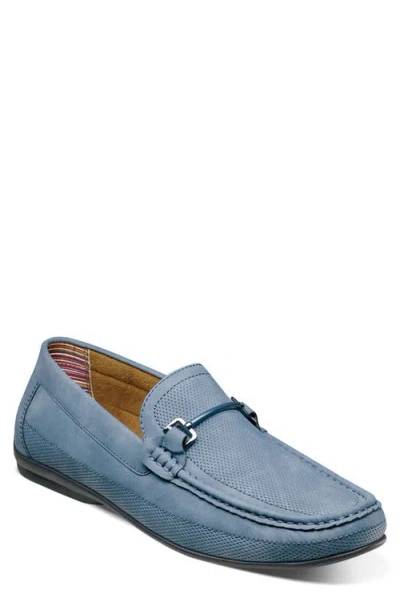 Stacy Adams Colton Moc Toe Slip-on Loafer In Blue