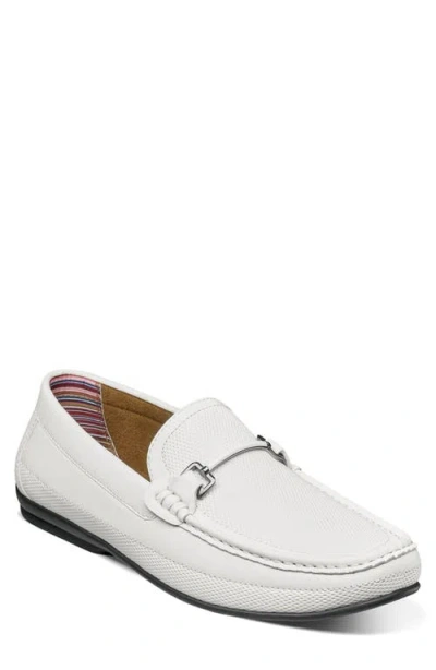 Stacy Adams Colton Moc Toe Slip-on Loafer In White