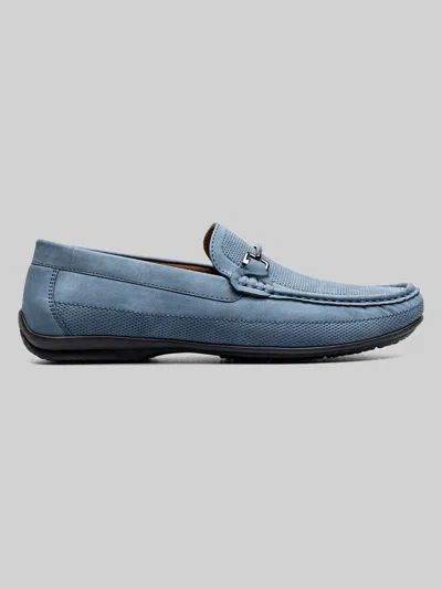 Stacy Adams Colton Moc Toe Bit Loafers In Blue