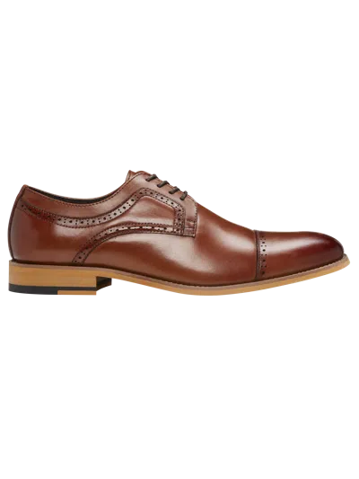 Stacy Adams Dickinson Cap Toe Oxfords In Brown