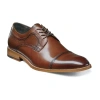 Stacy Adams Dickinson Mens Leather Cap Toe Oxfords In Brown