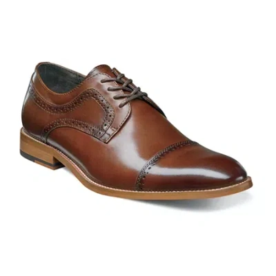 STACY ADAMS DICKINSON MENS LEATHER CAP TOE OXFORDS