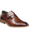Stacy Adams Men's Duncan Cap-toe Single Monk Strap Shoes, Created For Macy's In Brown