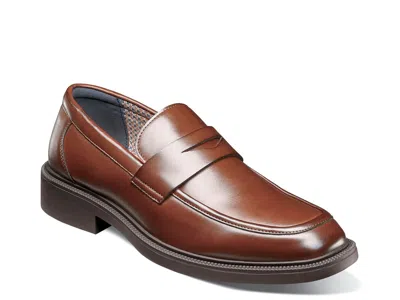 Stacy Adams Everett Moc Toe Penny Loafers In Brown