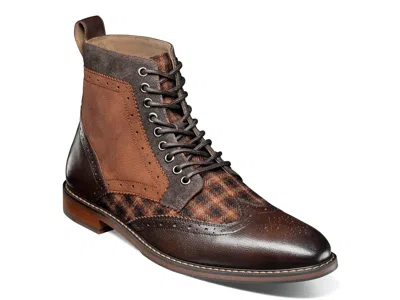 Stacy Adams Finnegan Wingtip Boot In Brown