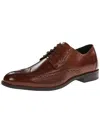 STACY ADAMS GARRISON MENS LEATHER BROGUE OXFORDS