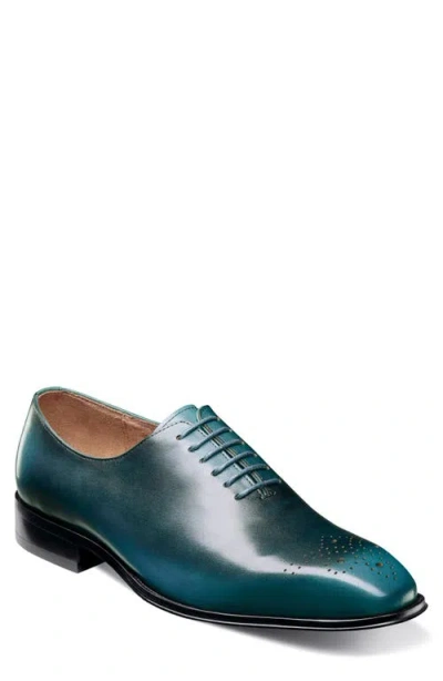 Stacy Adams Hallquist Embellished Toe Wholecut Shoe In Blue