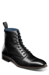 Stacy Adams Henry Cap Toe Boot In Black