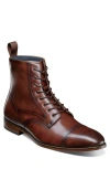 Stacy Adams Henry Cap Toe Boot In Brown