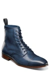 Stacy Adams Henry Cap Toe Boot In Navy
