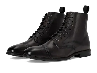 Stacy Adams Henry Cap Toe Lace-up Boot In Black