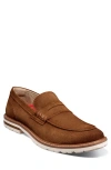 Stacy Adams Hopkins Penny Loafer In Brown Suede