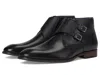 Stacy Adams Kaius Double Monk Strap Boots In Black
