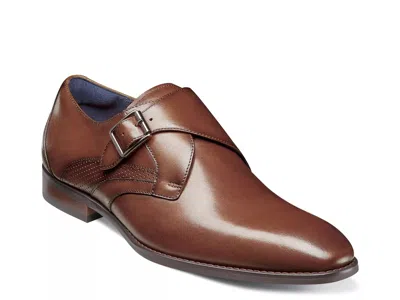 Stacy Adams Karcher Monk Strap Slipon In Brown