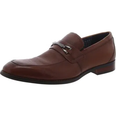 Stacy Adams Kaylor Mens Leather Textured Loafers In Green