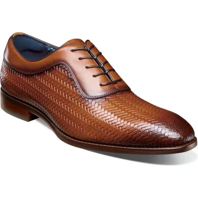 Stacy Adams Keating Woven Derby In Tan