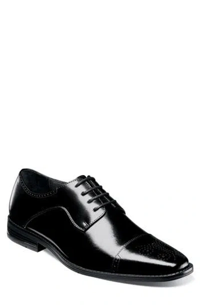Stacy Adams Kenway Brogue Cap Toe Derby In Black