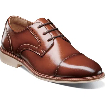 Stacy Adams Kids' Wesbridge Cap Toe Derby In Brown