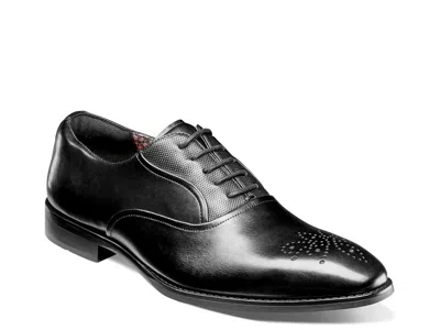 Stacy Adams Langford Medallion Toe Oxfords In Black
