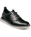 Stacy Adams Little And Big Boys Sync Plain Toe Elastic Lace Up Dress Shoe In Black