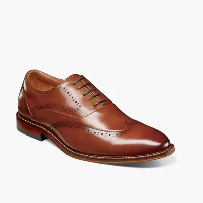 Stacy Adams Men's Macarthur Wingtip Oxford Shoes Men's Shoes In Cognac