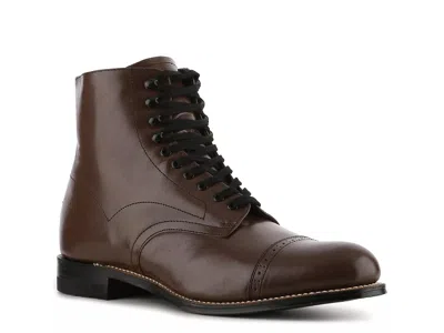 Stacy Adams Madison Cap Toe Boot In Brown