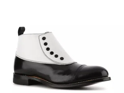 Stacy Adams Madison Cap Toe Bootie In White