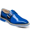 Stacy Adams Men's Bartram Plain Toe Monk Strap Shoe In Blue