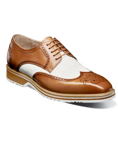 Stacy Adams Men's Beaumont Wingtip Oxford In Natural Multi
