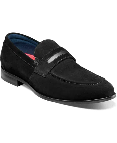 STACY ADAMS MEN'S BURKE MOC TOE SADDLE SLIP ON SHOES