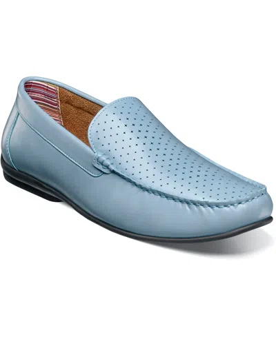 Stacy Adams Men's Conroy Perfed Slip On Shoe In Light Blue